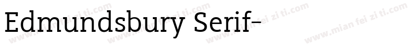 Edmundsbury Serif字体转换